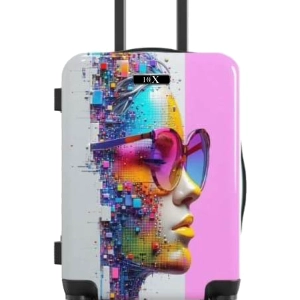 Ruchi Pink Glass Print