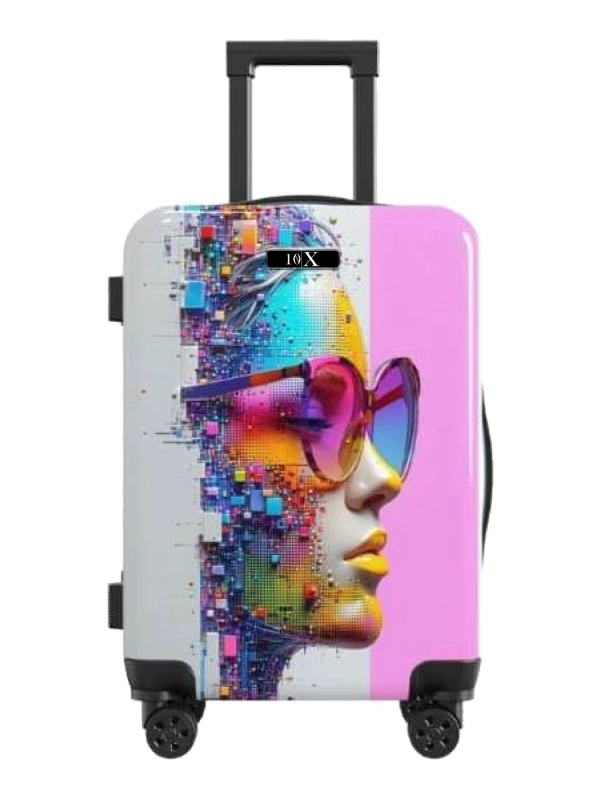 Ruchi Pink Glass Print